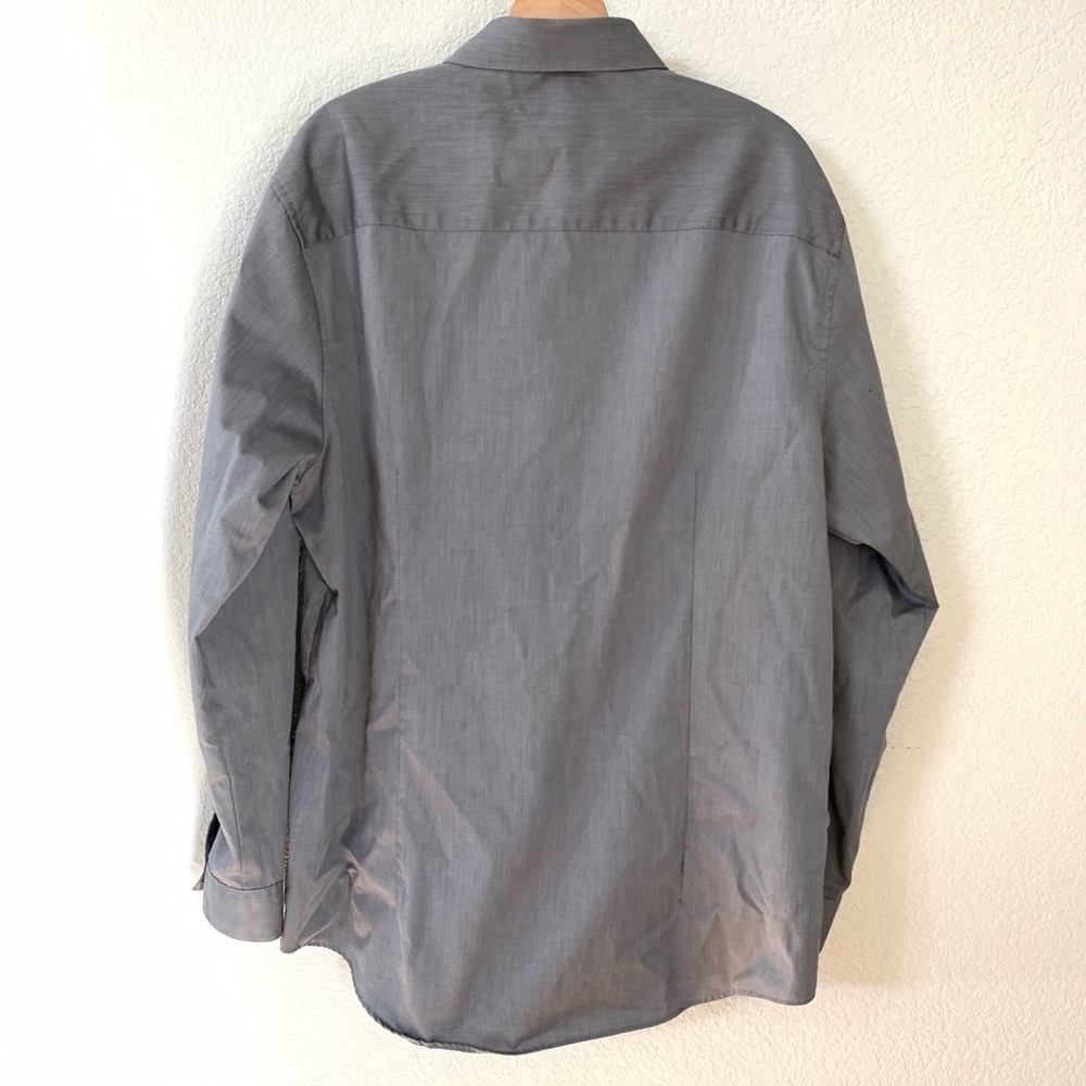 Kenneth Cole Slim Fit Button Up Shirt Size 17 - Picture 2 of 6